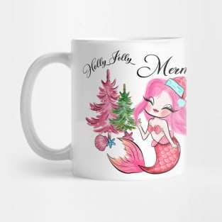 Holly Jolly Mermaid Mug